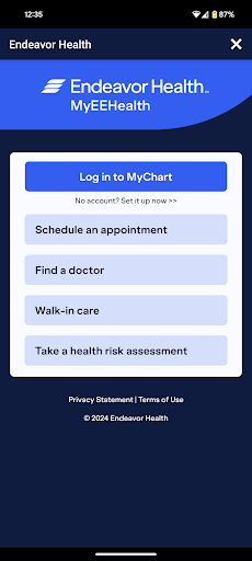 Screenshot MyEEHealth