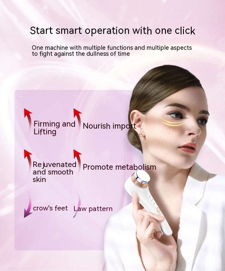 Masseur Électrique pour les Yeux Chauffant Vibrant et Compresse Froide Instrument de Beauté Soin des Yeux Réduit Fatigue et Rides
