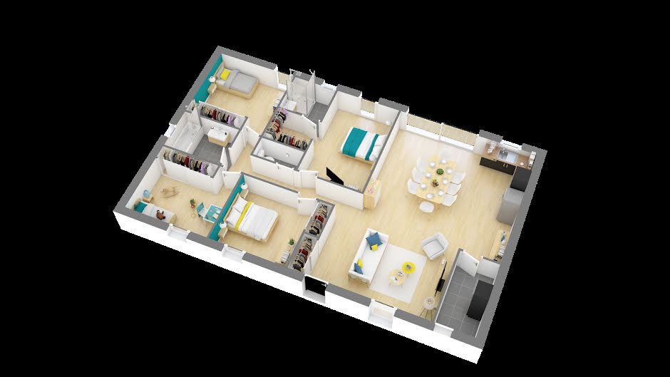 Vente maison neuve 5 pièces 110 m² à Saint-Jean-d'Illac (33127), 392 329 €