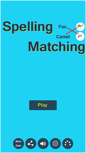 Kids Spelling Matching Game