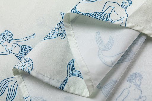 Title 4, Mermaid printed short-sleeved shirt for men, lo...