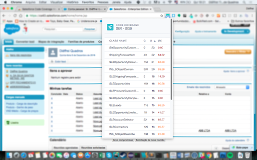 Salesforce code coverage monitor