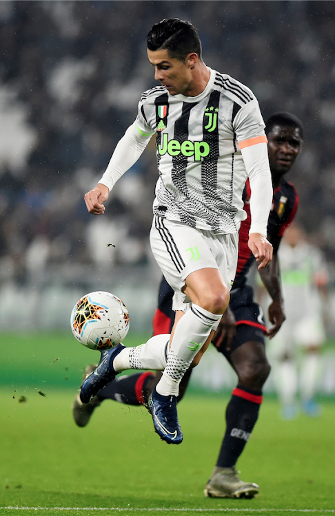 Juventus' Cristiano Ronaldo in action against Genoa