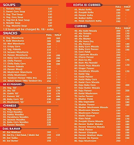 Maa Santosh Dhaba menu 1