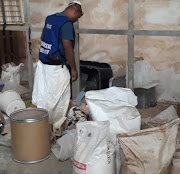 A team of investigators uncovered a massivedrug laboratory in Springfield Park, just outside the Durban Central Business District, on Friday.