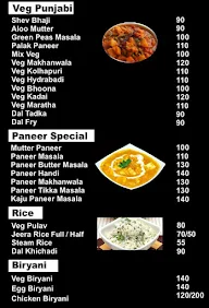 Hotel Kavya menu 2