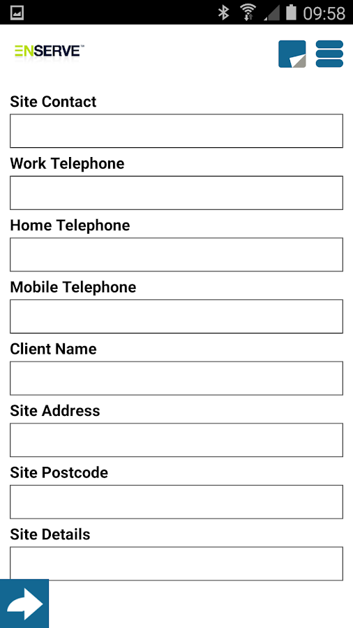 EnServe Forms Screen 3