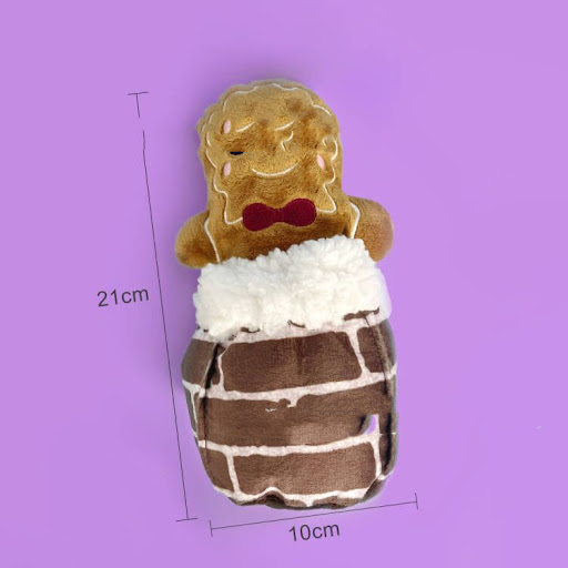 Title 3, New Pet Christmas Plush Patchwork Toy Festive a...