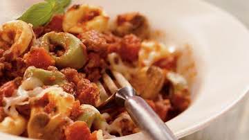 Slow Cooker Cheesy Tortellini