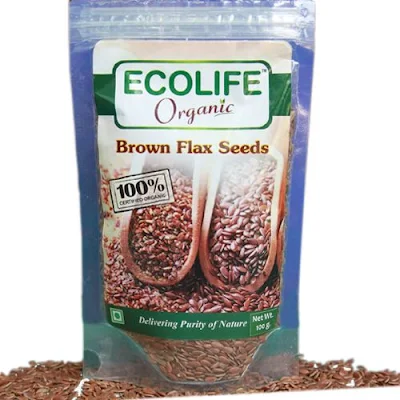 Ecolife Organic - Brown Flax Seed - 100 g