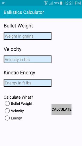 Ballistics Calculator