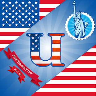 4th July DP Maker : American Flag Theme Alphabet(圖4)-速報App