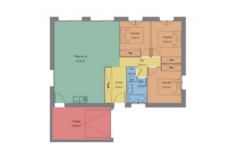  Vente Terrain + Maison - Terrain : 360m² - Maison : 73m² à Landéda (29870) 