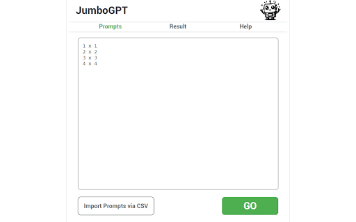 JumboGPT - Bulk Prompts for ChatGPT