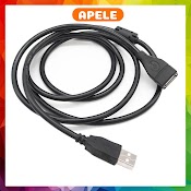 Dây Nối Dài Usb 2.0 Đen Dài 1.5M 3M 5M Chống Nhiễu Cực Tốt Apele