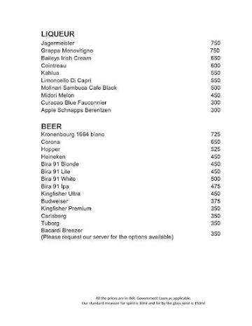 The Square - Novotel menu 