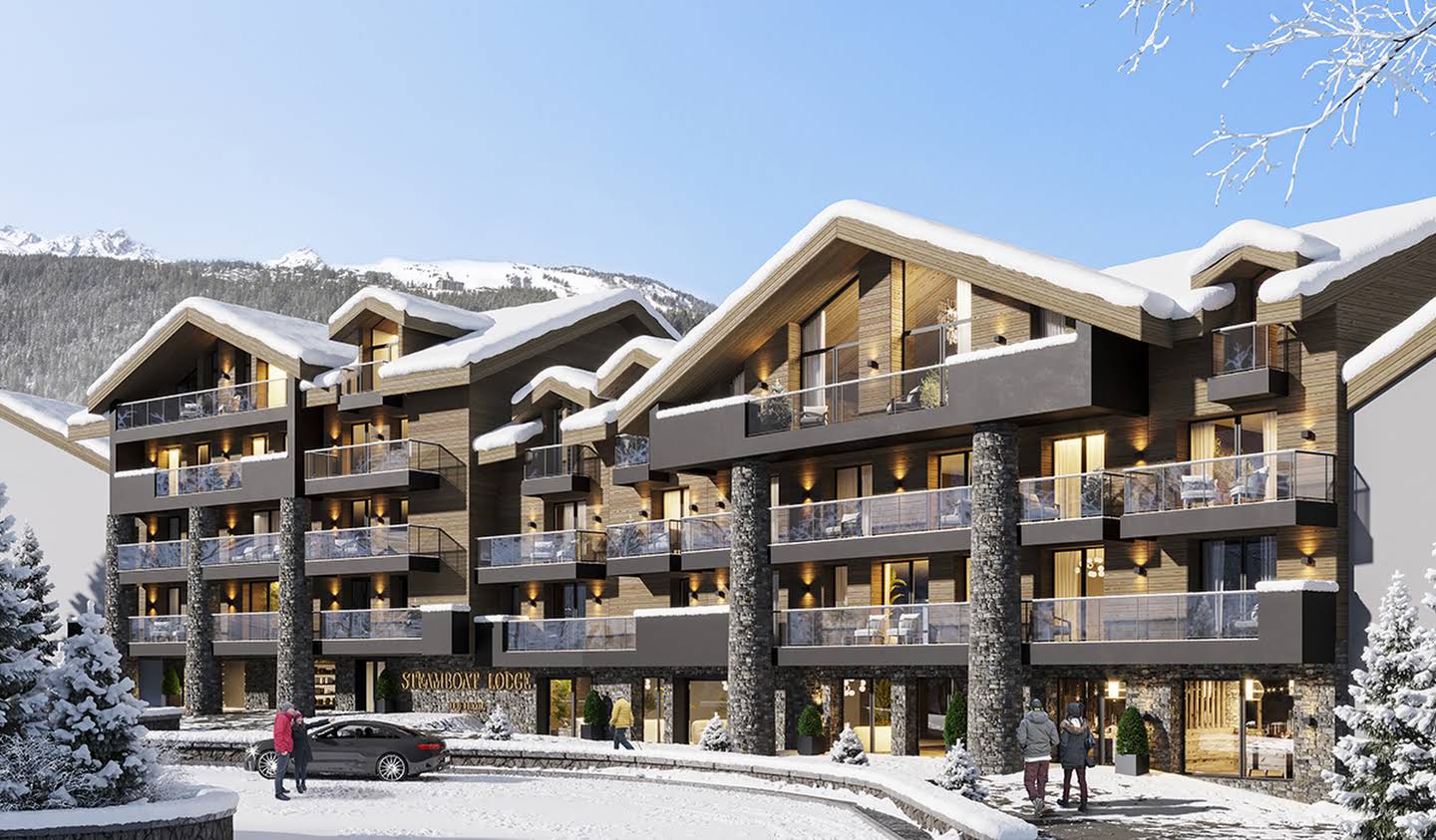 Appartement contemporain avec terrasse et piscine Courchevel