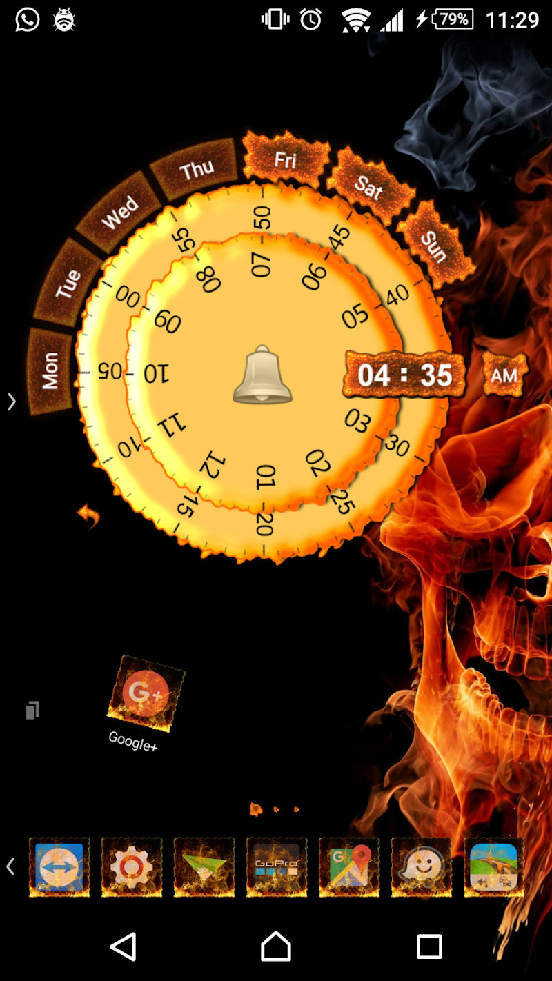 Скриншот TSF Shell Theme Flames II