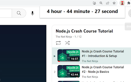 video list time calculator