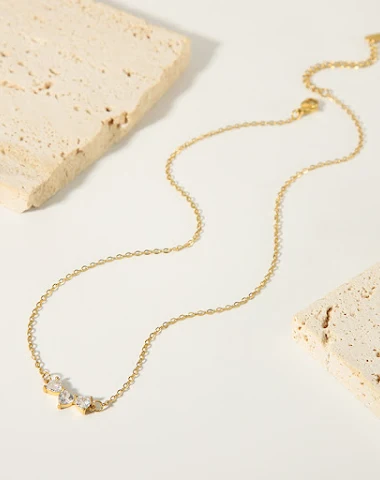 RVS ketting met hartvormige niche e - 3