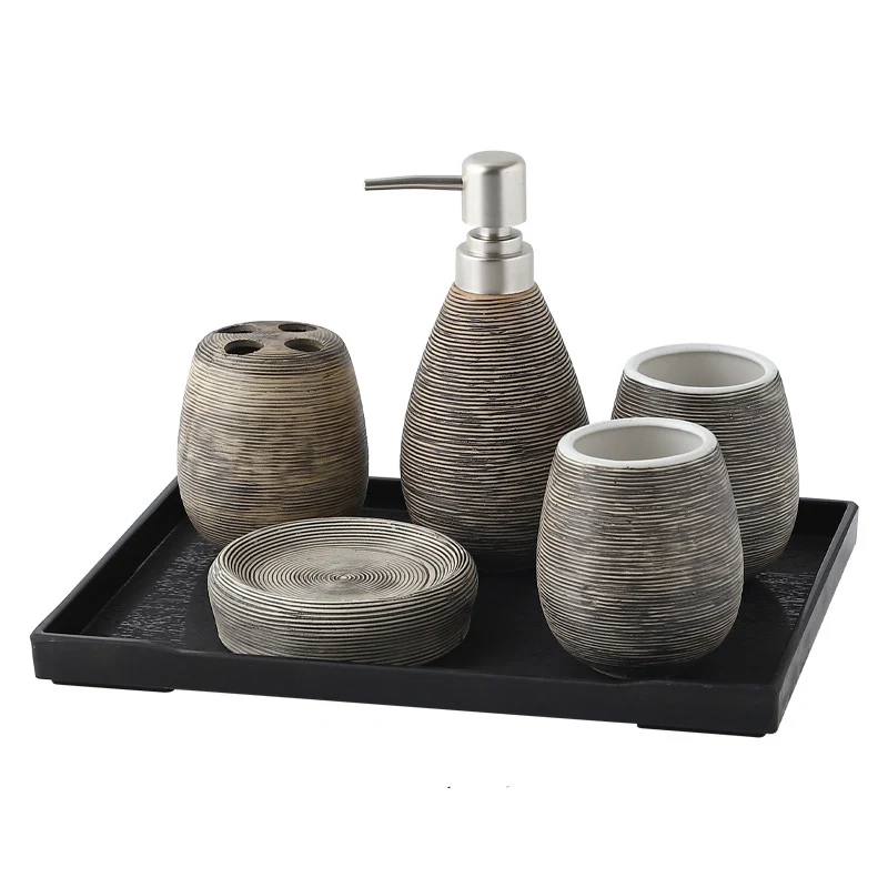 Lavabo Retro Cepillado Cerámica Hecho a Mano Accesorios Baño Inodoro Suministros Elegante Diseño Duradero Ideal Para tu Baño