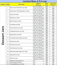 CakeZone menu 1