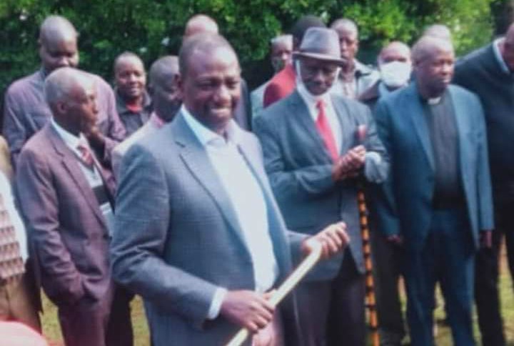 DP William Ruto and Talai elders in Kipsirwo village, Nandi county, on Friday, June 5, 2020.