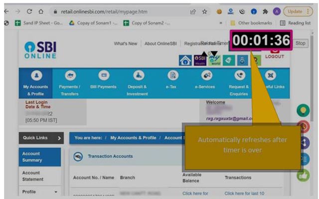 SBI No Session Logout chrome extension