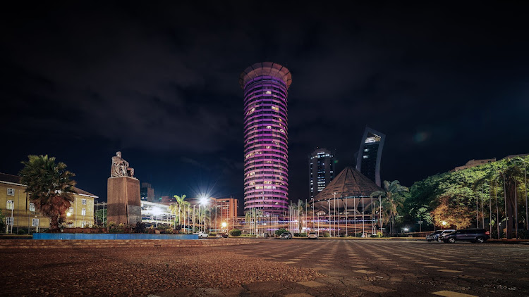 KICC was lit up in purple to celebrate the International Day of People Living with Disabilities on Friday, December 3, 2021.