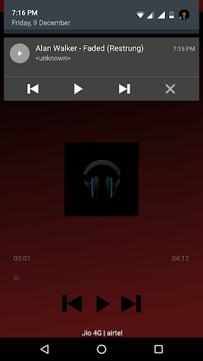 Screenshot P Music Player