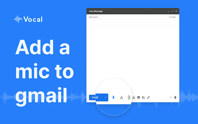 Vocal - Sprachnachrichten in Gmail senden