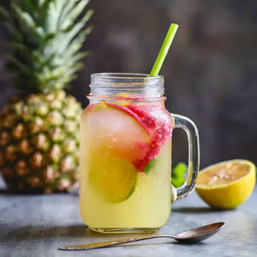 Guava Pineapple Punch Mocktail [450 Ml, Mason Jar]