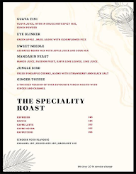 The Hype Room menu 1