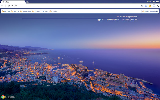 Monaco At Dusk chrome extension