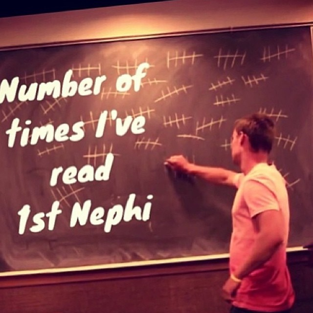 number of times I've read 1 Nephi