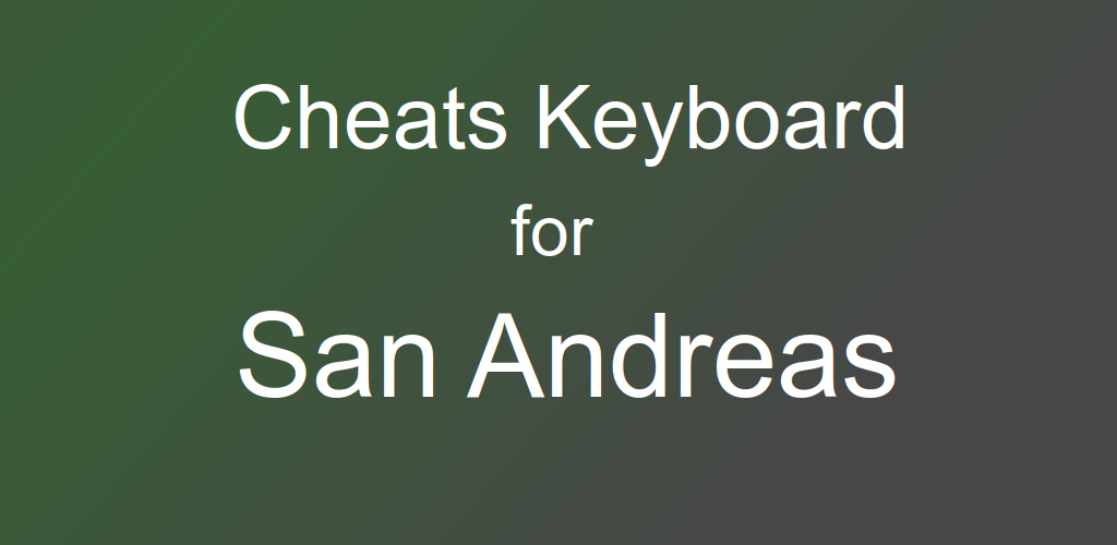 gta san andreas cheat keyboard for android download