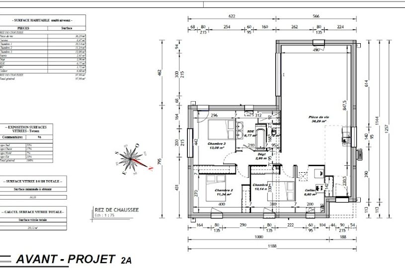  Vente Terrain + Maison - Terrain : 1 124m² - Maison : 97m² à Saintes (17100) 