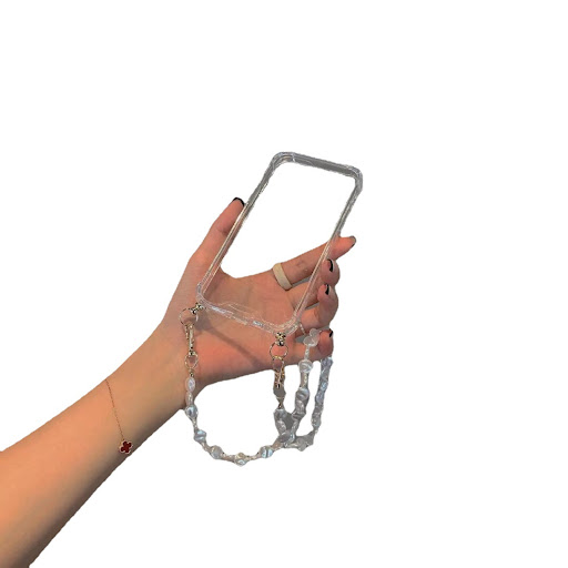 Title 1, Transparent Shell Pearl Bracelet Mobile Phone C...