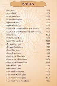 Dosa Palace menu 3