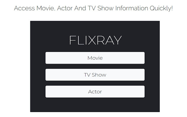 Flixray: Movie, TV Show And Actor Lookup