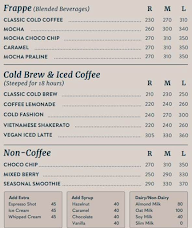 Third Wave Coffee menu 2