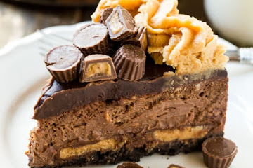 Chocolate Peanut Butter Cup Cheesecake