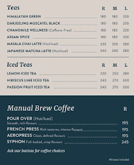 Third Wave Coffee menu 3