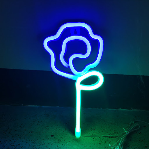 Title 6, Bedroom Decoration LED Rose Neon Lights Create ...
