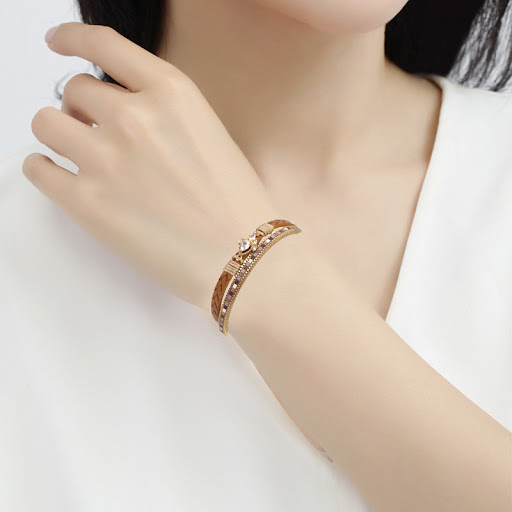 Title 3, Braided Leather Stainless Steel Magnetic Buckle...
