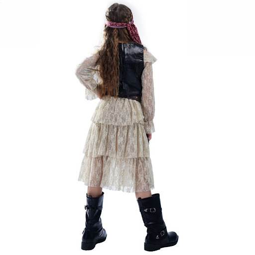 Title 5, Lace Pirate Skirt for Girls Pirate Cosplay Cost...