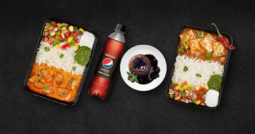 Any 2 Desi Boxes [FREE Choco Lava Cake & Pepsi]