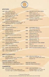 Simply Sushi menu 1