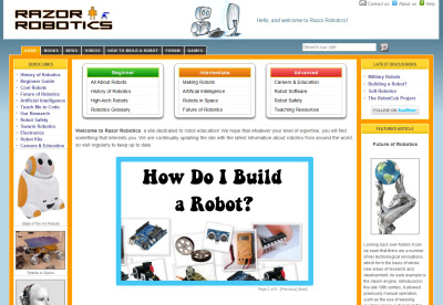 Razor Robotics - Learn about Robots! chrome extension