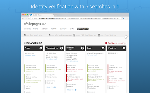 Whitepages Pro for Cybersource